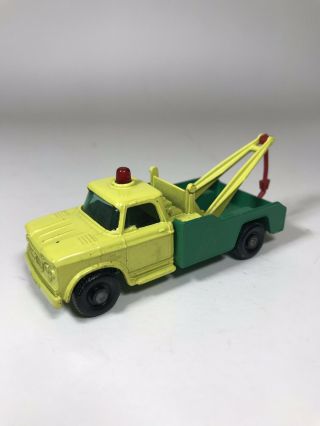 Matchbox Dodge Wreck Truck Bp By Lesney Series No 13 Vintage Diecast Green