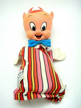 Vintage 1964 Mattel Porky Pig Pull String Talking Doll Does Not Speak