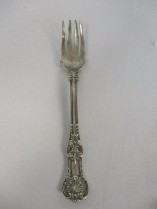Rare 1885 Tiffany & Co English King Sterling Silver Old Style Solid Fish Fork