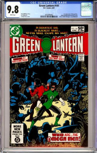Green Lantern 141 Cgc 9.  8 White Pages 1st Omega Men 1981
