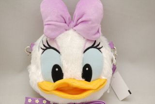 Tokyo Disney Resort Limited Daisy Duck Plush Shoulder Pass Case Purse Bag Strap
