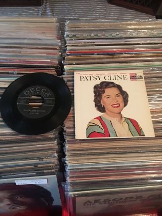 Patsy Cline Ep Pic Cover Walking After Midnight Decca Ed 2542 Extended Play