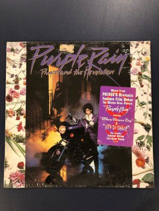 Prince & Revolution Purple Rain Vinyl Lp Includes Poster W/hype