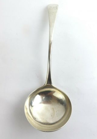 Ladle Georgian Solid Sterling Silver Old English Pattern Godbehere Wigan 1800