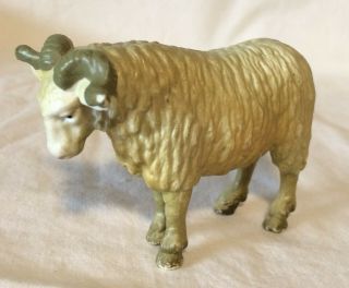 Schleich 13107 Vintage Aries Sheep Ram W/horns Male Retired Animal Figure
