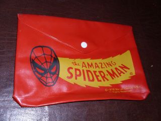 Vintage Spider - Man Pencil Case Marvel Avengers Marvelmania Loose 1978