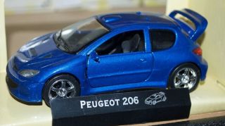 Saico 1/32 Peugeot 206 Die - Cast Car - Blue