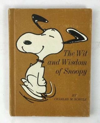 The Wit And Wisdom Of Snoopy Hallmark Hardback Charles Schulz 1967 Peanuts