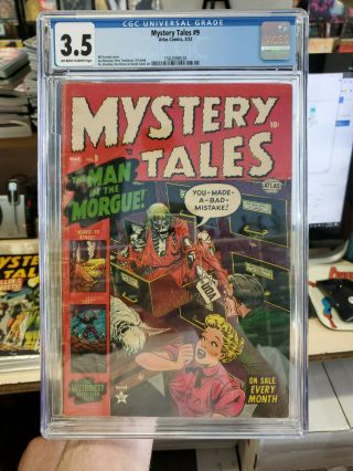 Mystery Tales 9 - Cgc Grade 3.  5 - Golden Age Bill Everett Cover
