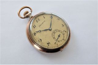 1900 SILVER & GOLD CASED HELVETIA 15 JEWELLED SWISS LEVER POCKET WATCH 2