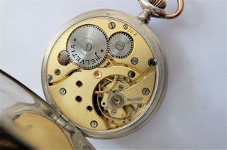 1900 SILVER & GOLD CASED HELVETIA 15 JEWELLED SWISS LEVER POCKET WATCH 7