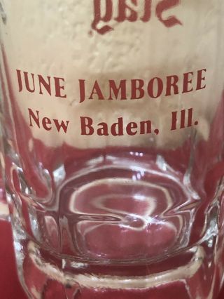 Stag Beer Glass Beer Stein,  5” With June Jamboree On Back 2