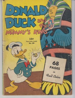 Donald Duck & The Mummys Ring 29 Fair 1.  0 Carl Barks Cents 1943 Scarce
