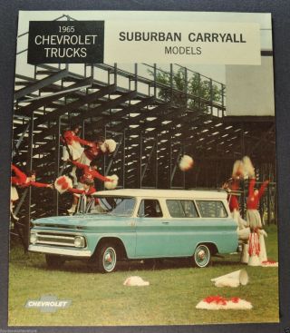 1965 Chevrolet Suburban Carryall Truck Brochure Not A Reprint