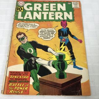 Green Lantern 9 Vol.  1 1961 1st Sinestro Cover