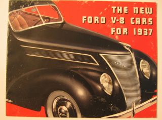 1937 Ford (smaller Size) Brochure