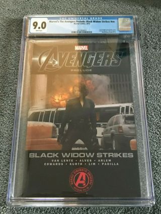 Black Widow Strikes Tpb Book Ed Scarlett Johansson Movie Photo Cover Variant Cgc