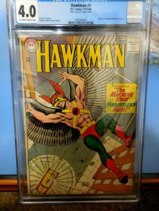 Hawkman 4 Cgc 4.  0 First Appearance Of Zatanna