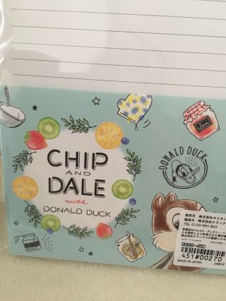 Disney Chip And Dale letter set Fruites 5