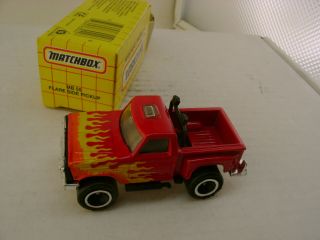1993 Matchbox Superfast Mb 55 Red W/flam Ford F - 150 Flare Side Pickup