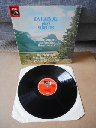 Ida Haendel Sibelius: Violin Concerto 1976 Uk Quadraphonic - Emi / Hmv Asd 3199