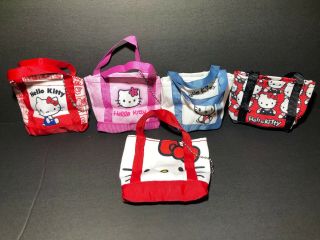 Hello Kitty 45th Anniversary Mini Tote Charm Set Of 5
