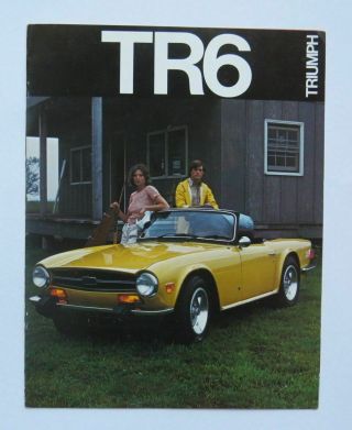 1974 Triumph Tr6 Brochure Vintage