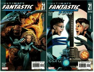 Ultimate Fantastic Four 21 Nm Both Variants 1st Appearance Of Marvel Zombies 1