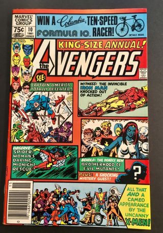 Avengers Annual 10 Marvel 1981 Bronze Age Comic Book 1st App Of Rogue Fn Vf 7.  0