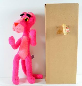 Vintage Pink Panther Wired Plush Mighty Star Ltd Nos Old Stock 20 "