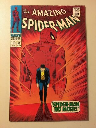 Spider - Man 50 Vg/fn 5.  0 Ow Pgs 1st App Kingpin
