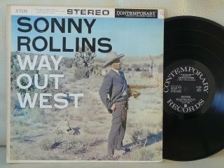 Sonny Rollins Way Out West Nm Dutch Lp Contemporary Stereo Lp Jazz Bop