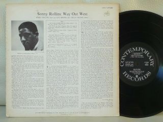SONNY ROLLINS Way out West NM DUTCH LP CONTEMPORARY STEREO LP JAZZ BOP 2