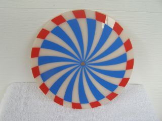 Cleveland Neon Clock Pinwheel Red/blue 9 3/4 " Diameter
