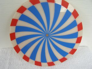 Cleveland Neon Clock Pinwheel Red/Blue 9 3/4 