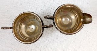 Fisher Silversmiths Inc Sterling Silver Weighted Creamer and Sugar Bowl 765 2