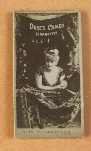 Lillian Russell N145 1880 Duke Cameo Cigarette Card