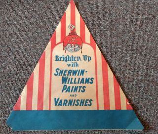 Rare Old Sherwin - Williams Paints Double - Sided Banner Sign