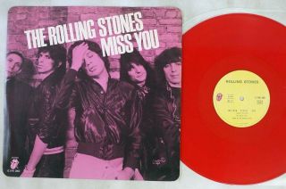 Rolling Stones Miss You Rolling Stones 12 Emi 2802 French Red Wax Vinyl 12