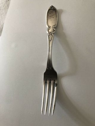 Hyde Goodrich Coin Silver Orleans Place Fork - Olive Pattern Variation?