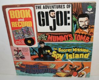 The Adventures Of Gi Joe Vinyl Album Vintage Book & Record Set Br 510 Peter Pan