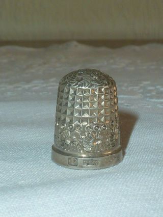 Hallmarked Silver Thimble Size 15 - Chester 1894/5 Henry Griffith & Son 6