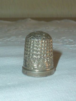 Hallmarked Silver Thimble Size 15 - Chester 1894/5 Henry Griffith & Son 7