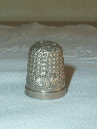 Hallmarked Silver Thimble Size 15 - Chester 1894/5 Henry Griffith & Son 8