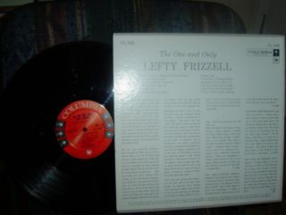 RARE - LEFTY FRIZZELL - The One and Only - 1959 6 - eye - CL - 1342 Columbia - C & V FLAWLESS 2