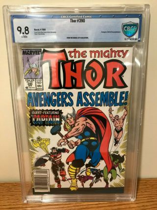 Thor 390 - Cbcs 9.  8 (captain America Lifts Thor 