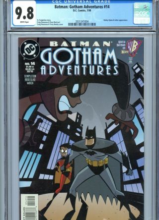 Batman Gotham Adventures 14 Cgc 9.  8 White Pages Harley Quinn Dc Comics 1999