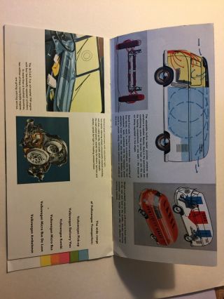 Vintage 1950 - 1960 Era The Volkswagen Transporters Foreign Auto Brochure 3