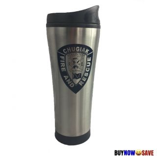 Fire And Rescue Chugiak Alaska Stainless Steel Screw Lid Coffee Cup
