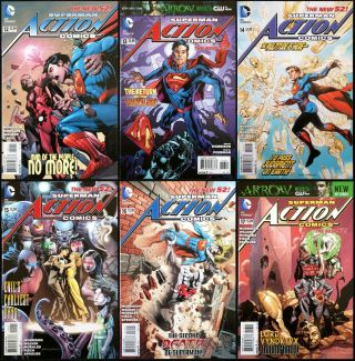 Action Comics 52 0 - 50 plus Annuals 1 - 3 & 23.  1 - 23.  4 Lenticulars DC 2011 5